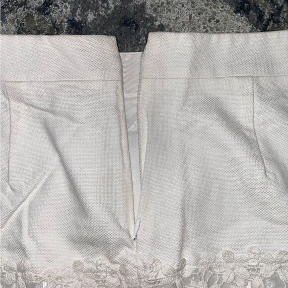 J.Crew Womens Cotton Daisy Lace Mini Skirt White Size 2 - Picture 7 of 11